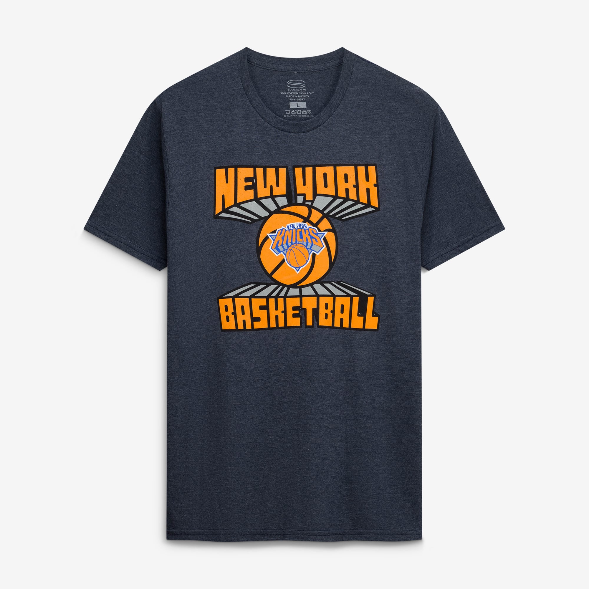 T-shirt unisexe Stadium Essentials bleu marine New York Knicks Club Time Tri-Blend